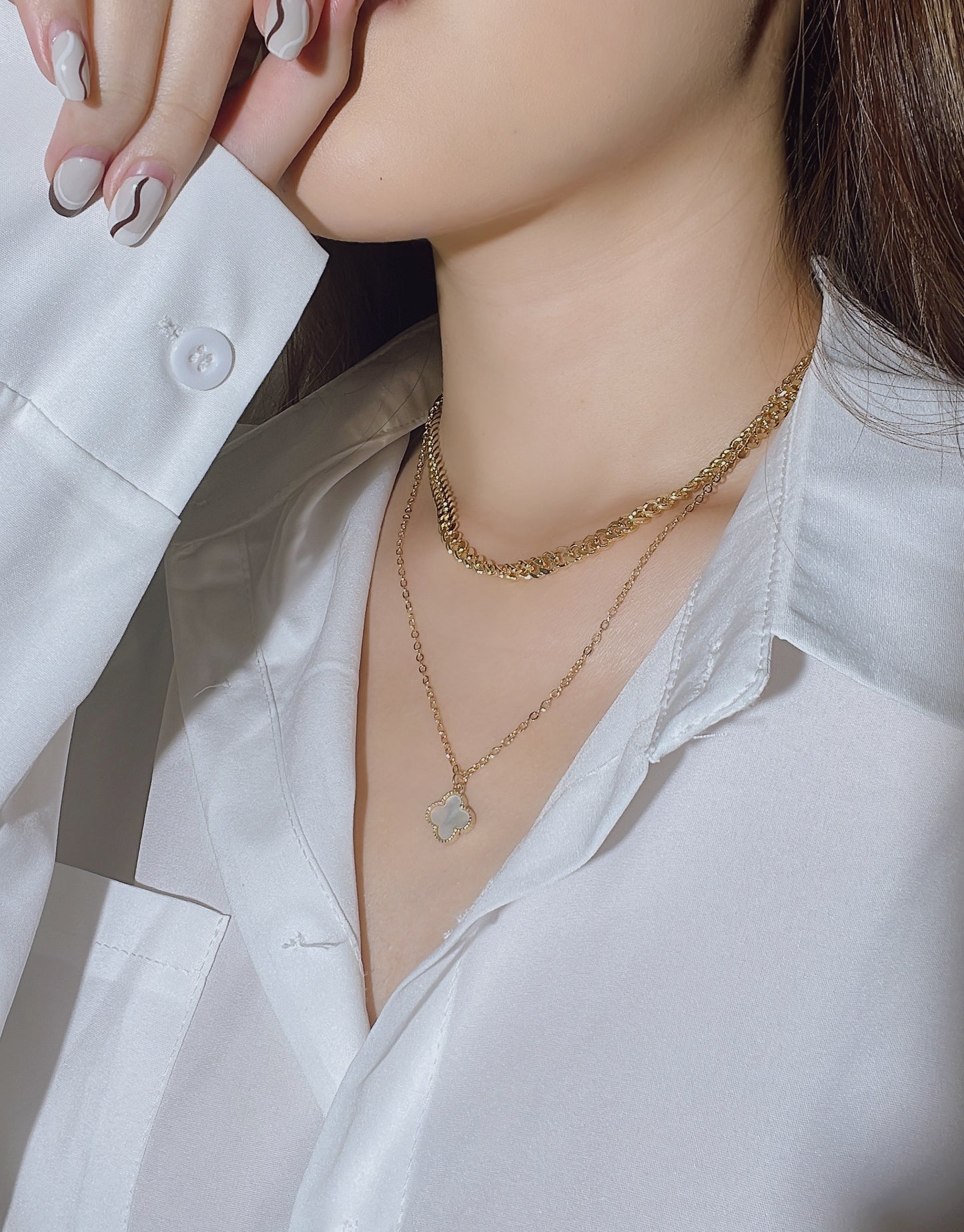 Lislie Chunky Chain Choker Necklace