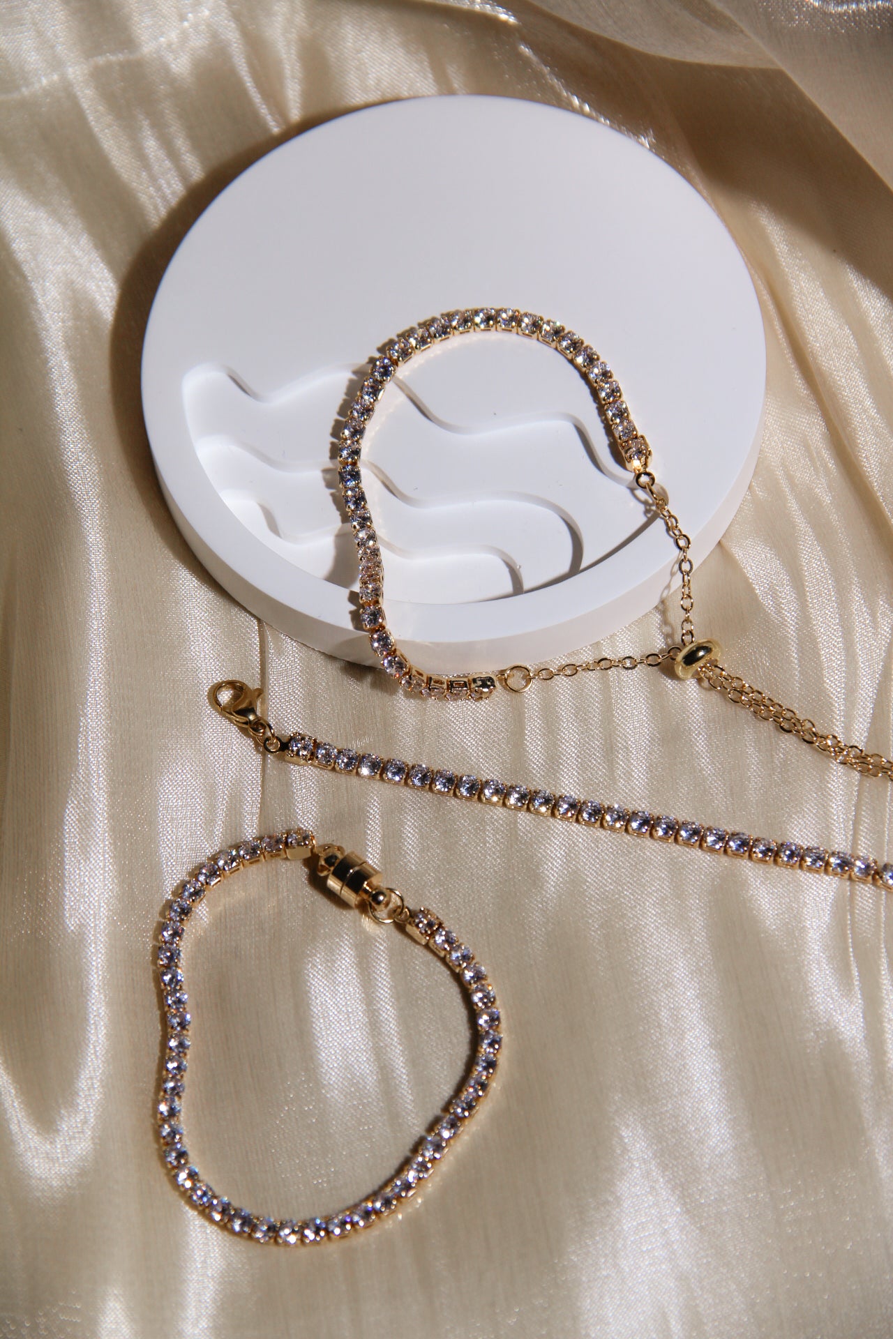 Fae Gold Tennis Bracelet