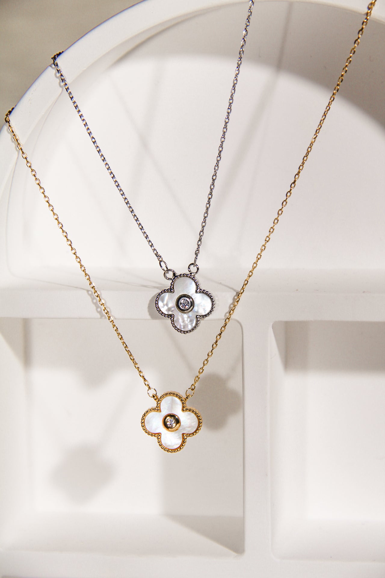 Sora Clover MOP Necklace