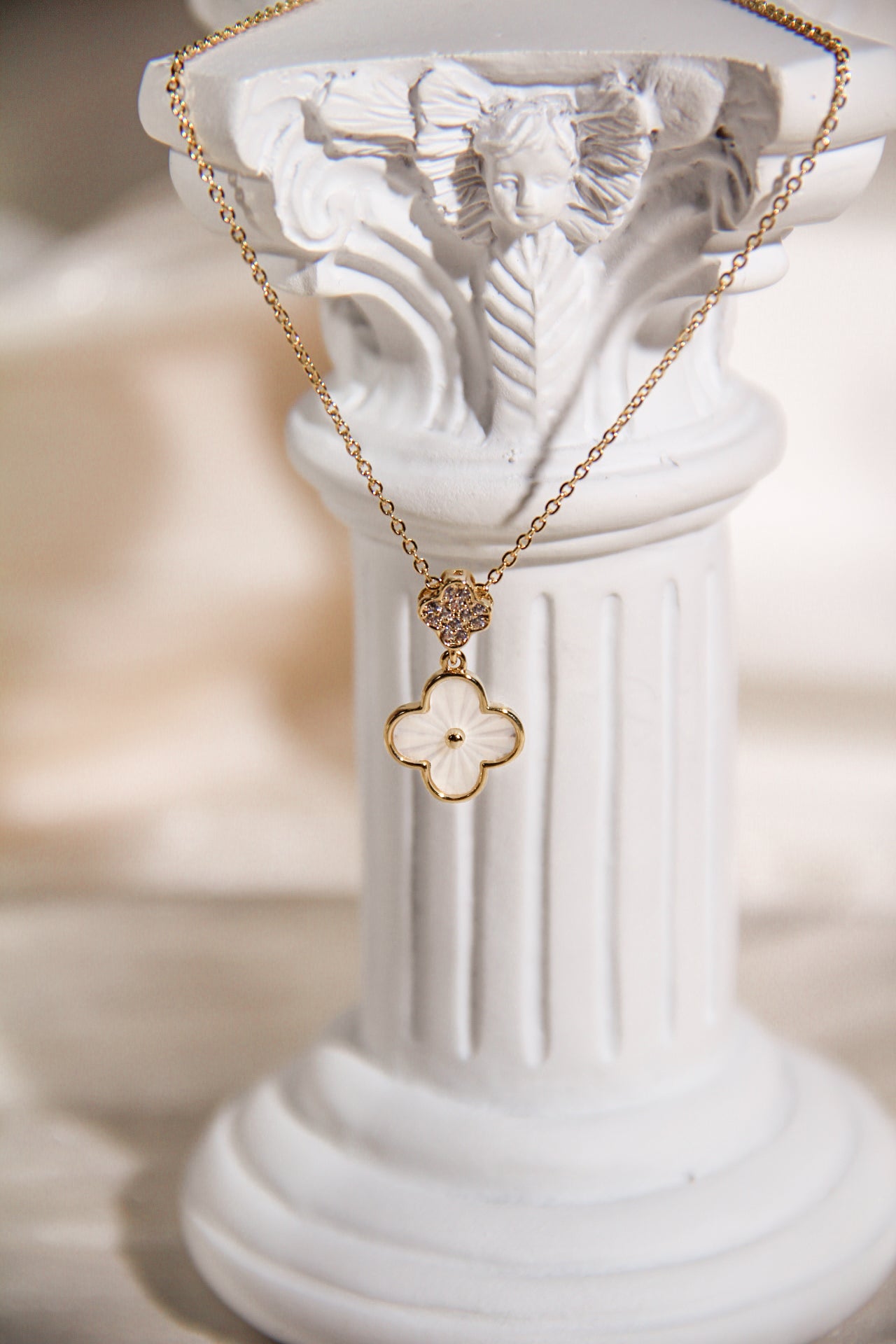 Irie Dainty Double Clover Necklace