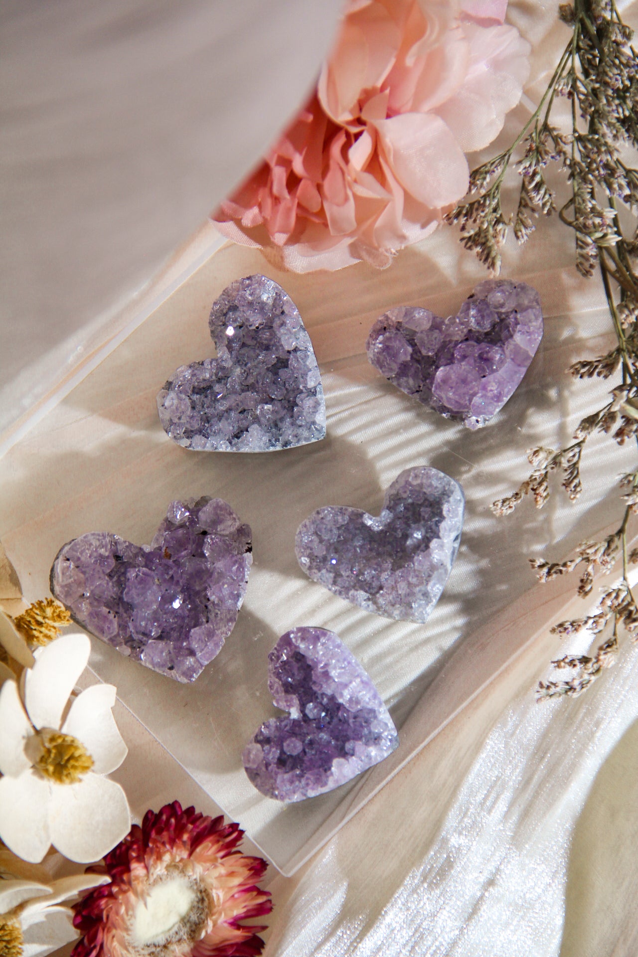 Amethyst Heart Cluster